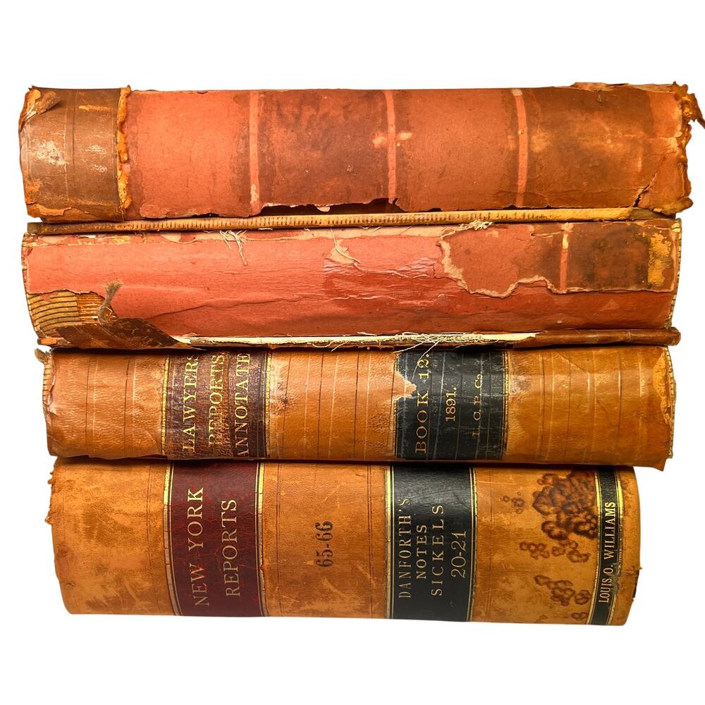 Antique 1800 Law Books – New York Reports & Lawyers Reports Annotated 1888–1893